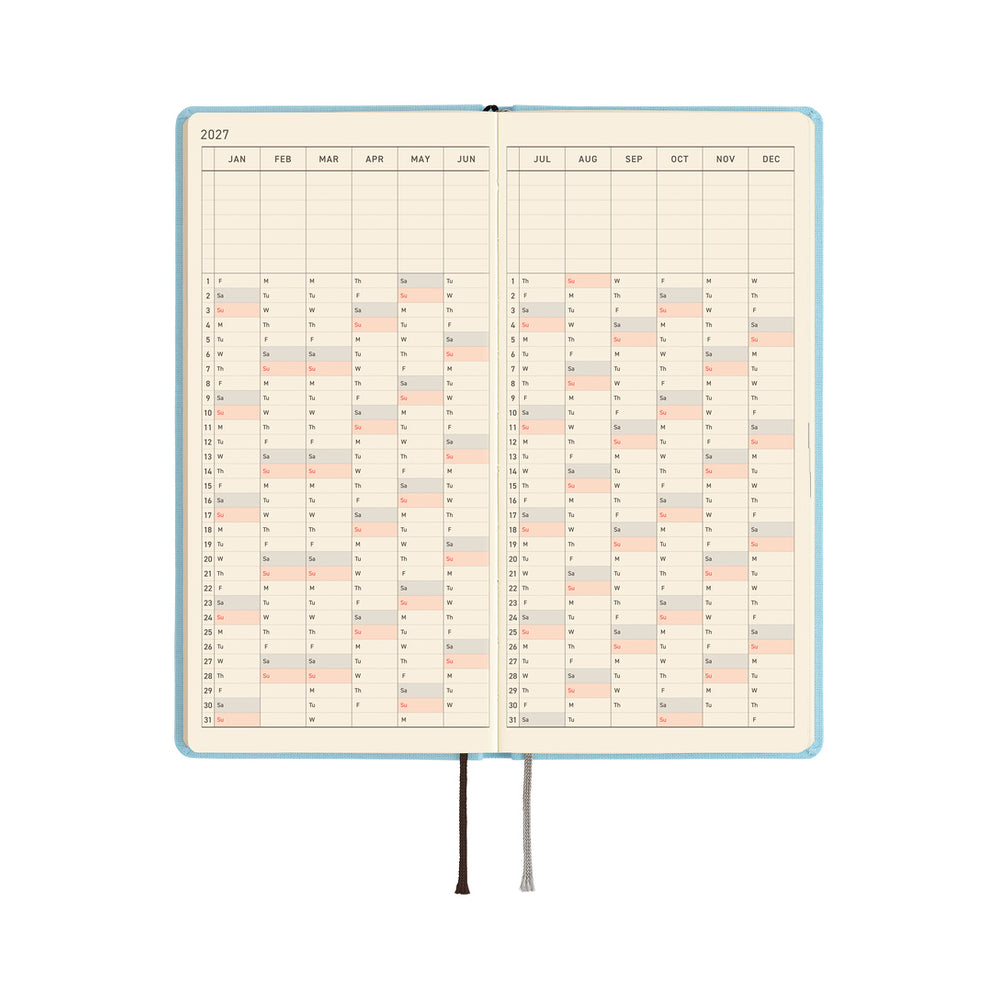 Hobonichi Weeks MEGA Colors: Sea Glass 2027