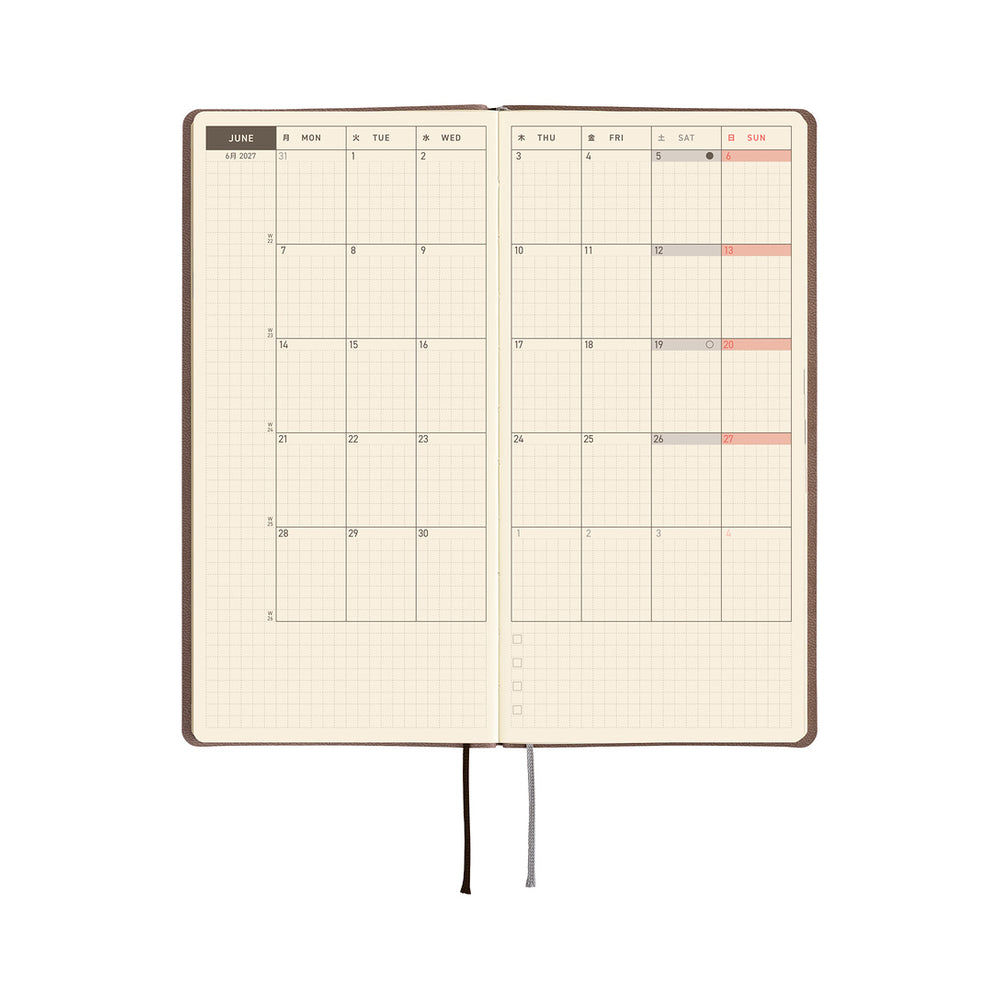 Hobonichi Weeks Smooth: Café au Lait 2027