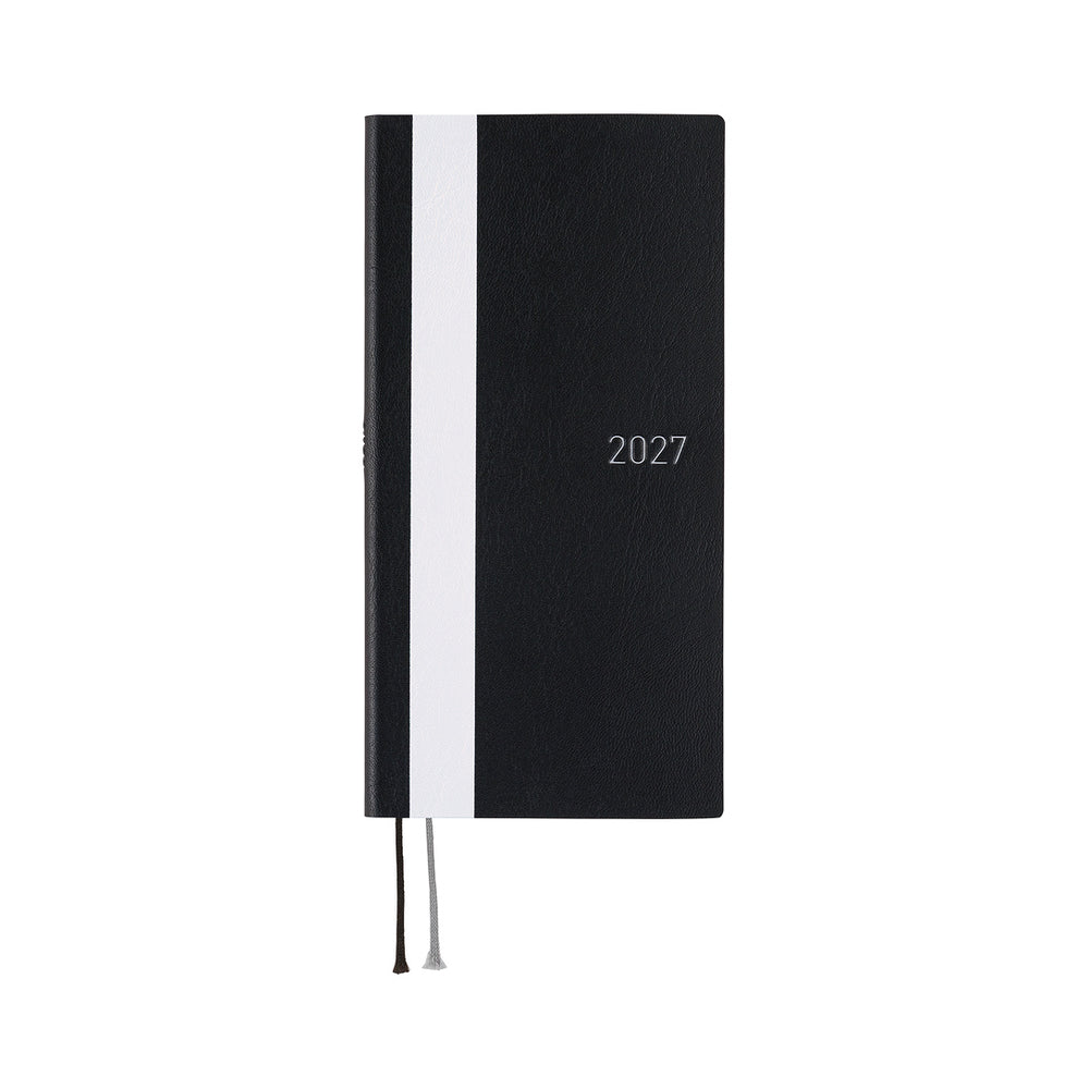 Hobonichi Weeks White Line: Black 2027