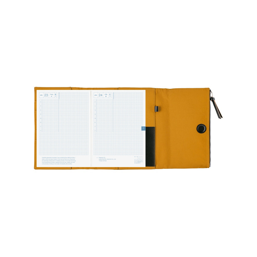 Hobonichi A5 Cover Tragen: Mustard