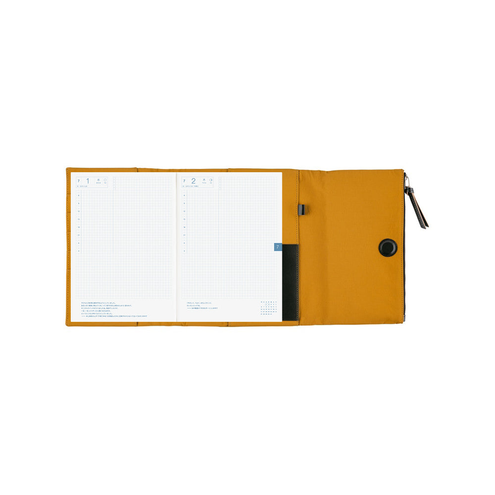 Hobonichi A5 Cover Tragen: Mustard