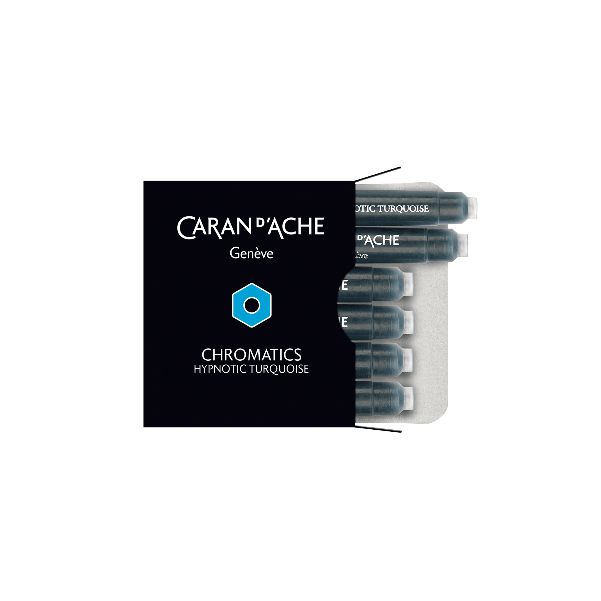 Caran d'Ache Chromatics Ink Cartridge Hypnotic Turquoise - Laywine's