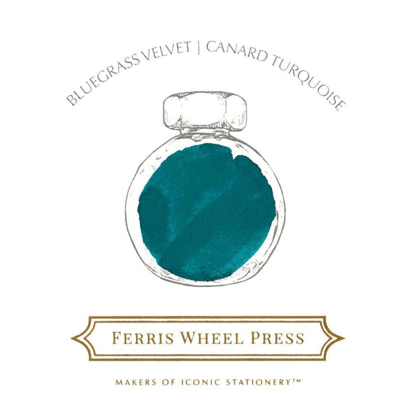 Ferris Wheel Press Bluegrass Velvet Ink Bottle 38ml - Laywine's