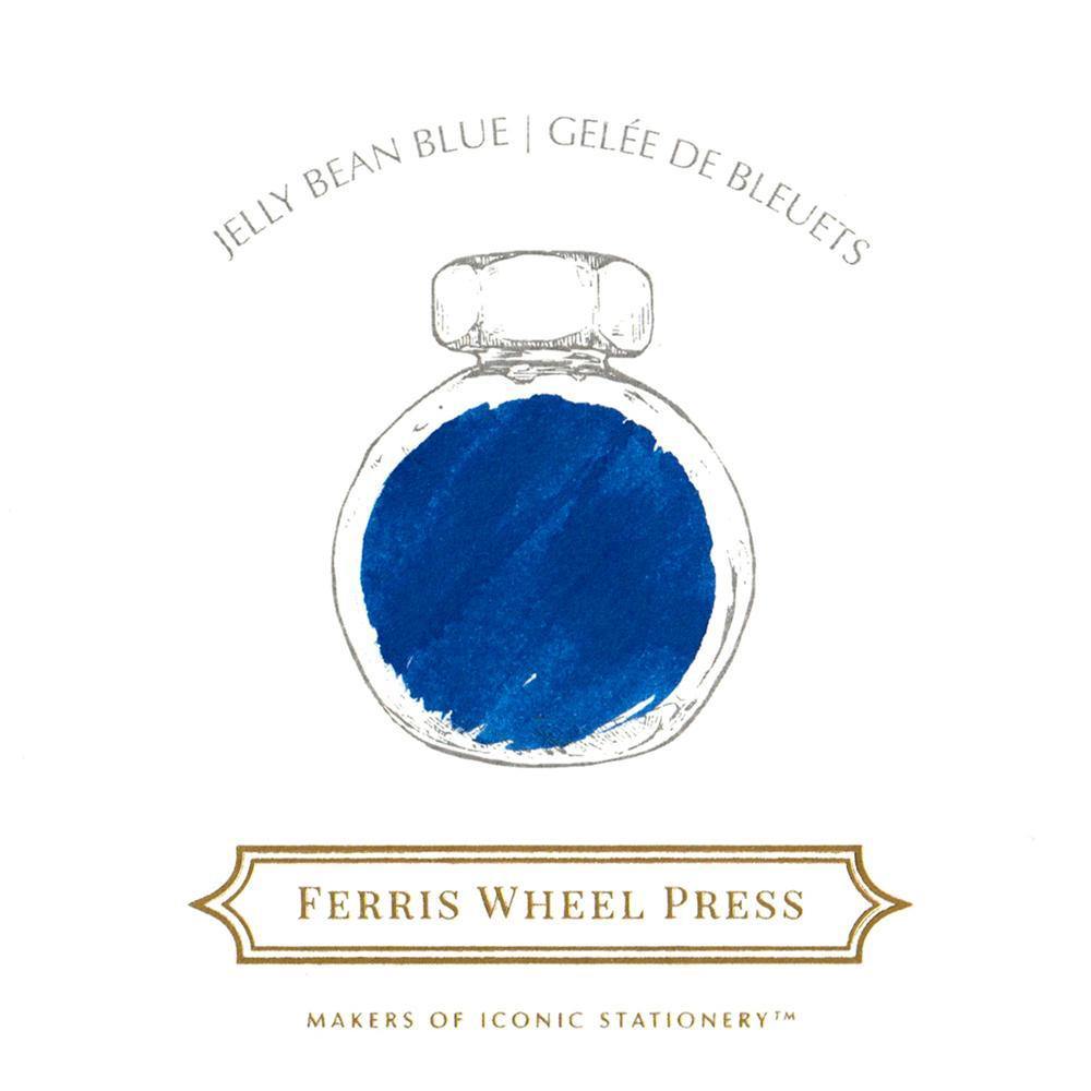Ferris Wheel Press Jelly Bean Blue Ink Bottle 38ml - Laywine's