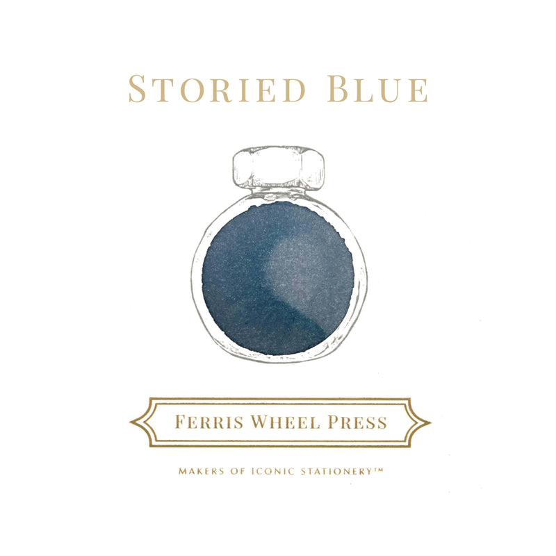 Ferris Wheel Press Storied Blue Ink Bottle 85ml - Laywine's