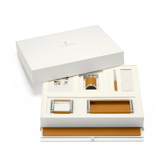 Graf von Faber-Castell Desk Accessories Set Cognac - Laywine's