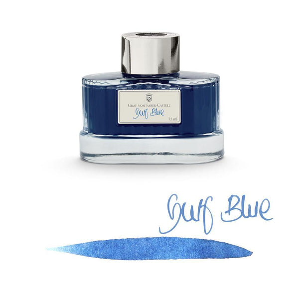 Graf von Faber-Castell Ink Bottle Gulf Blue 75ml - Laywine's