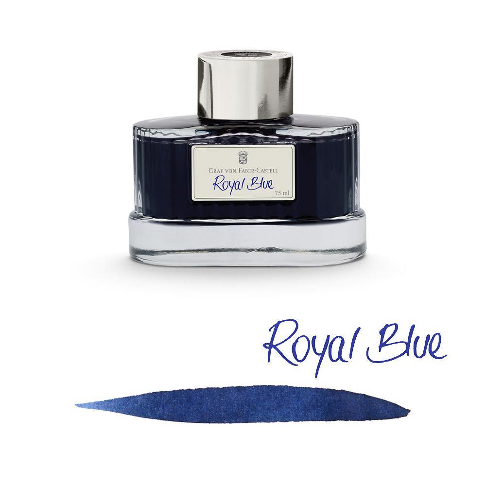 Graf von Faber-Castell Ink Bottle Royal Blue 75ml - Laywine's