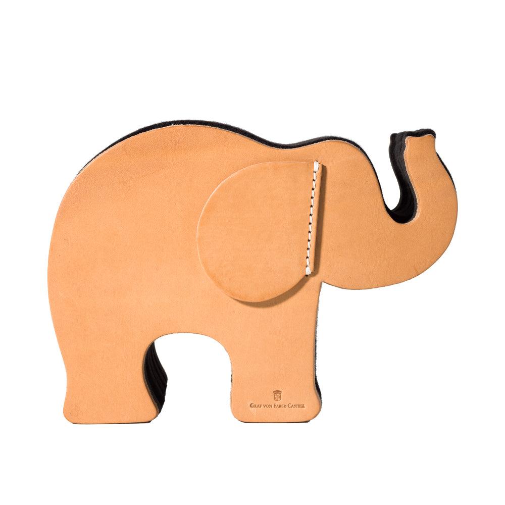 Graf von Faber-Castell Medium Natural Leather Desk Elephant - Laywine's