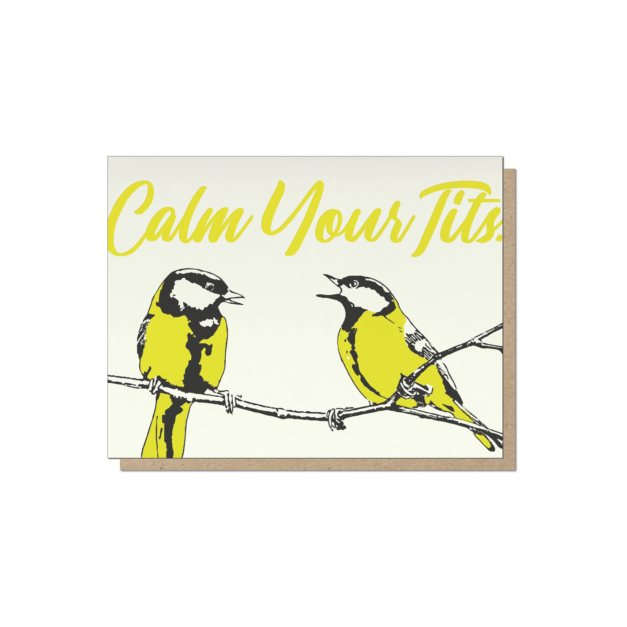 Guttersnipe Press Calm Tits Card - Laywine's