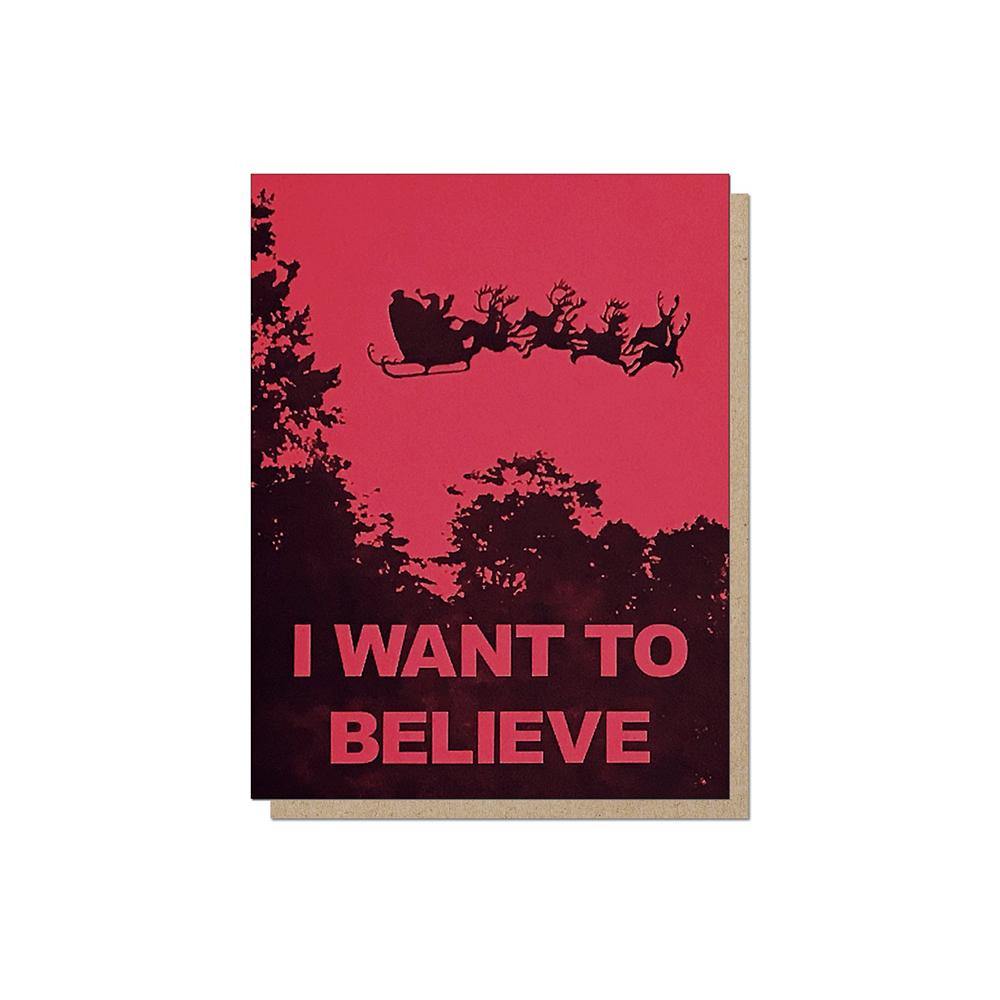Guttersnipe Press I Want To Believe Card - Laywine's