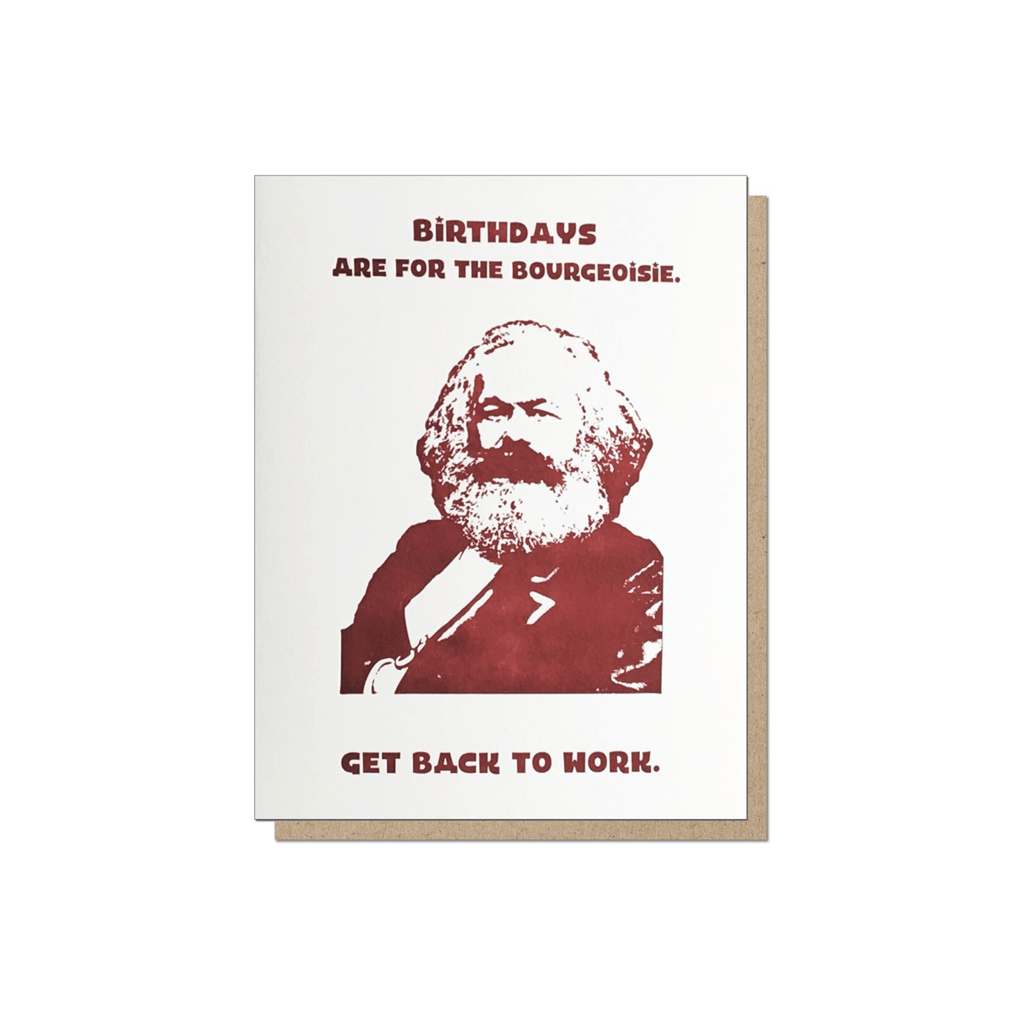 Guttersnipe Press Marx Birthday Card - Laywine's