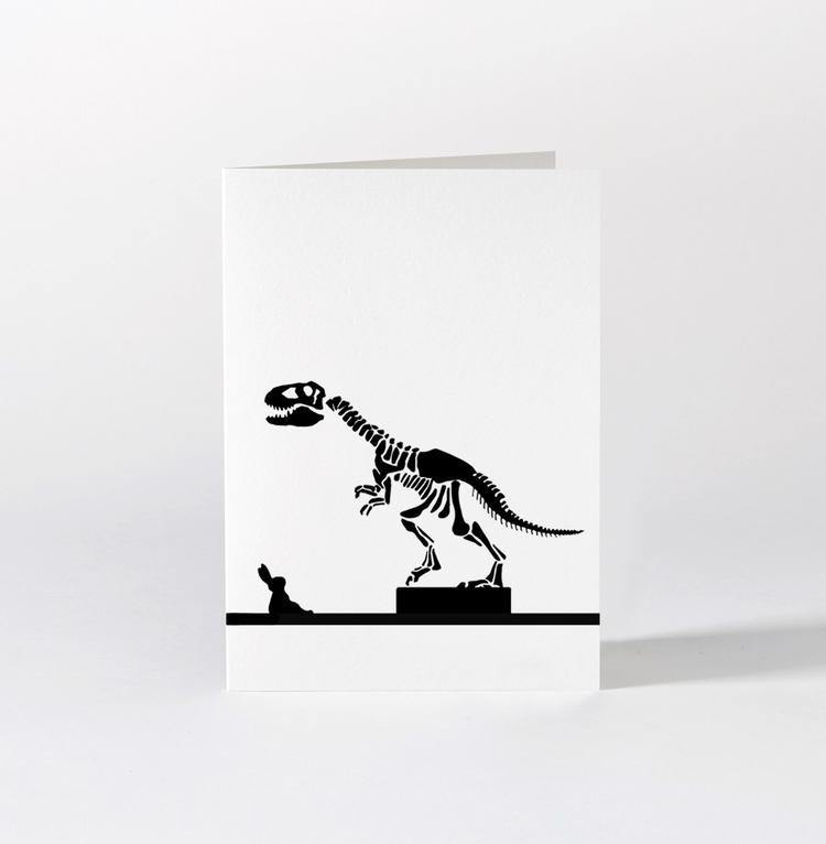 HAM Dinosaur Rabbit Card - Laywine's