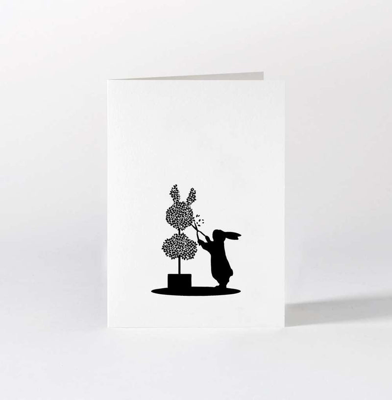 HAM Topiary Rabbit Card - Laywine's