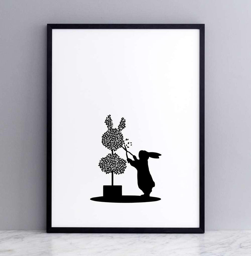 HAM Topiary Rabbit Print - Laywine's