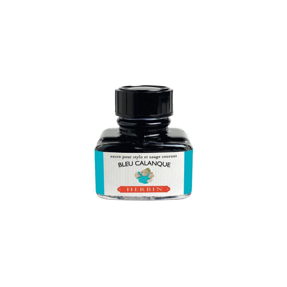 Herbin Bleu Calanque Ink Bottle 30ml - Laywine's