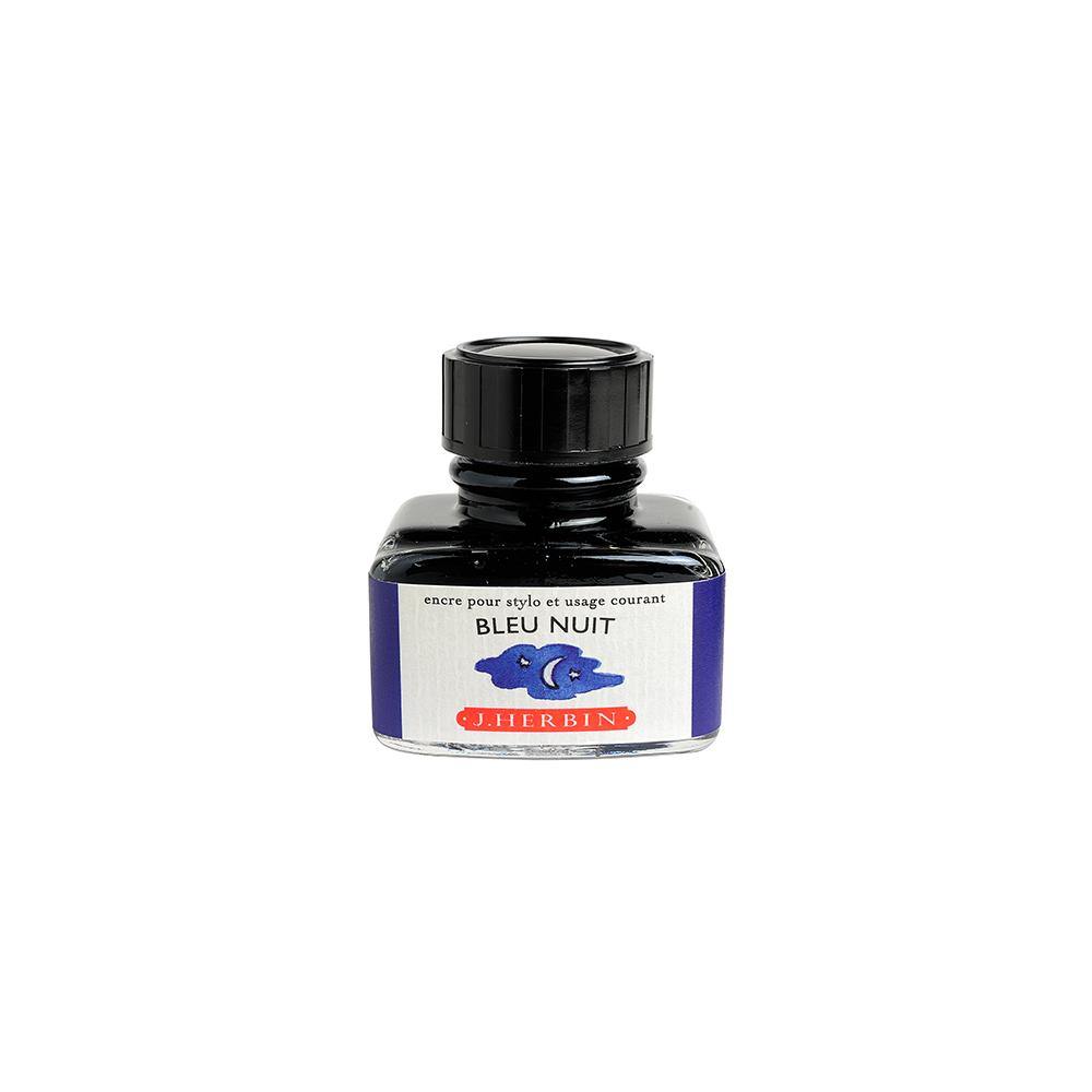 Herbin Bleu Nuit Ink Bottle 30ml - Laywine's