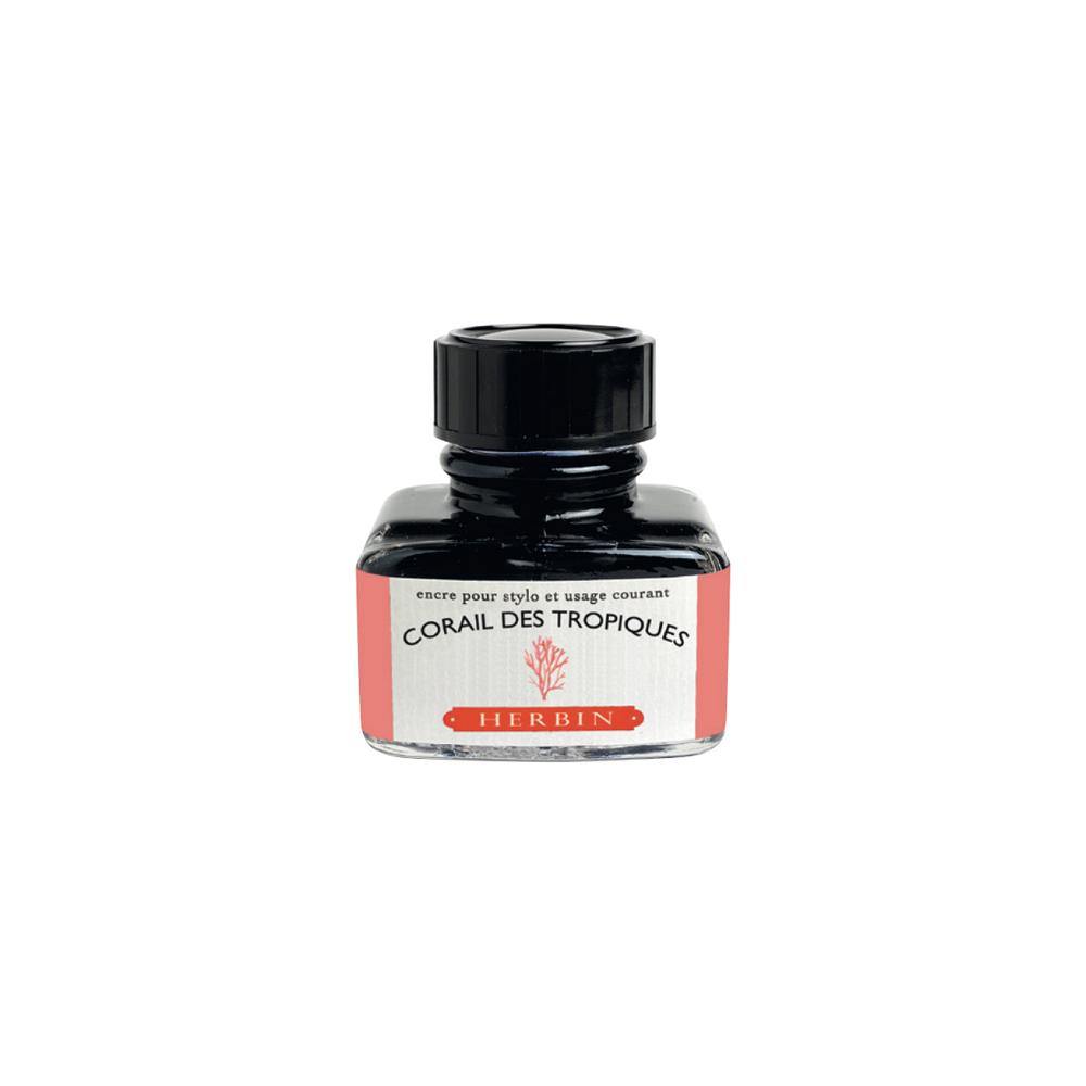 Herbin Corail des Tropiques Ink Bottle 30ml - Laywine's