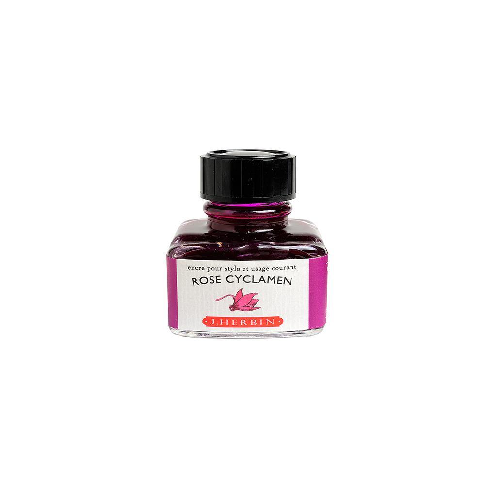 Herbin Rose Cyclamen Ink Bottle 30ml - Laywine's