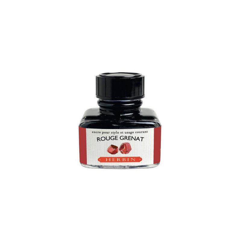Herbin Rouge Grenat Ink Bottle 30ml - Laywine's