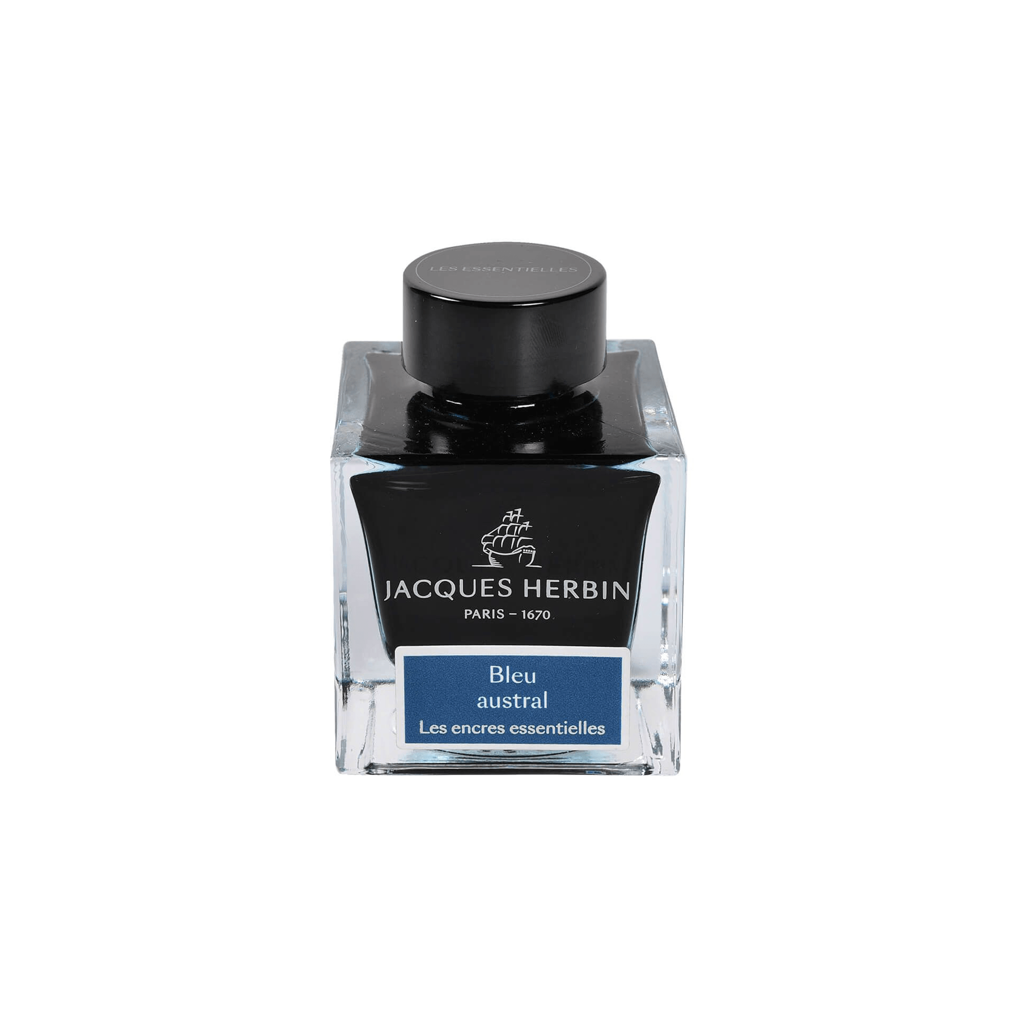 Jacques Herbin Bleu Austral Ink Bottle 50ml - Laywine's