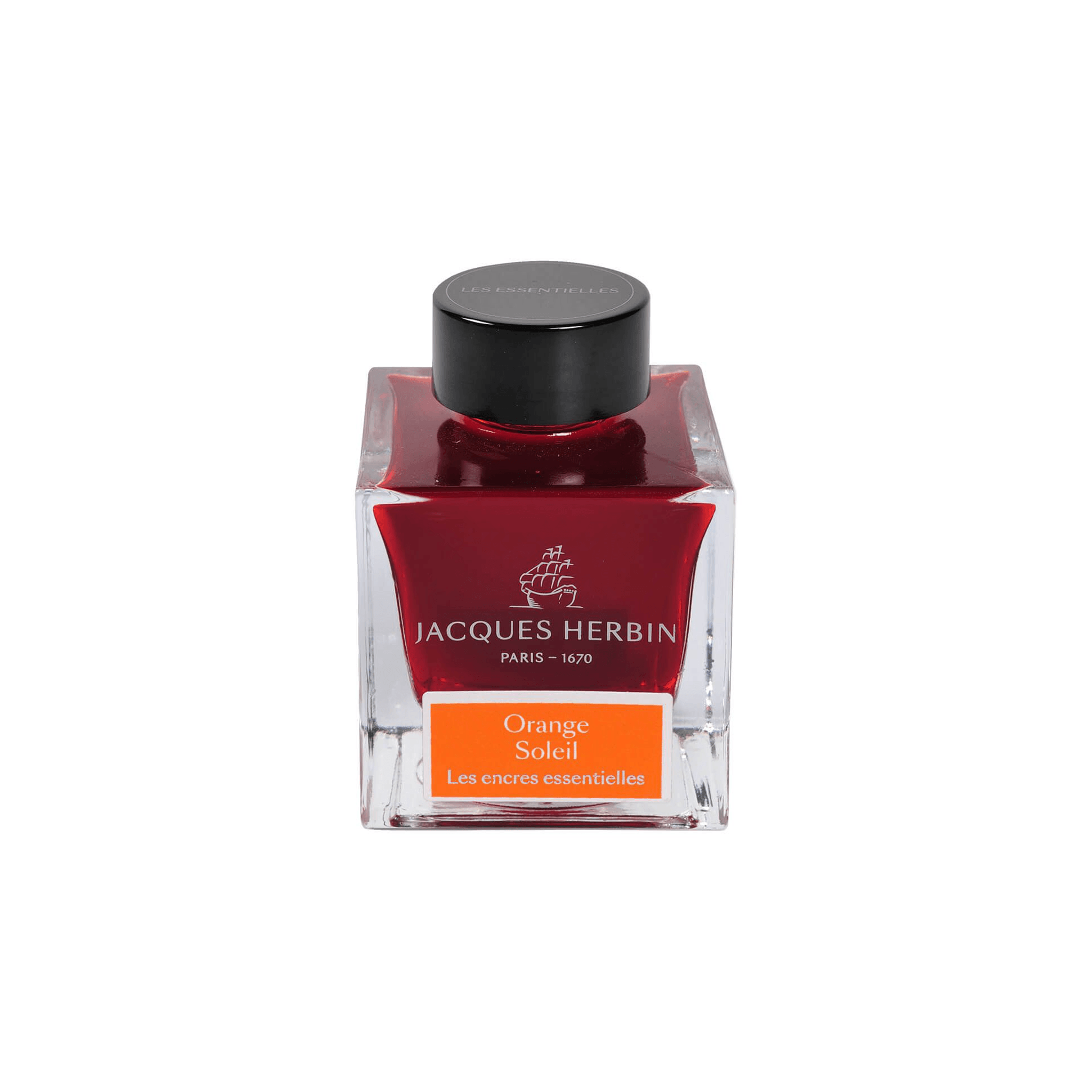 Jacques Herbin Orange Soleil Ink Bottle 50ml - Laywine's