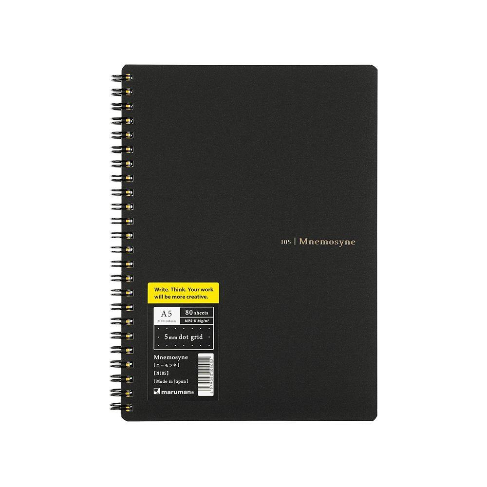 Mnemosyne A5 Wiro Notebook Dot Grid - Laywine's