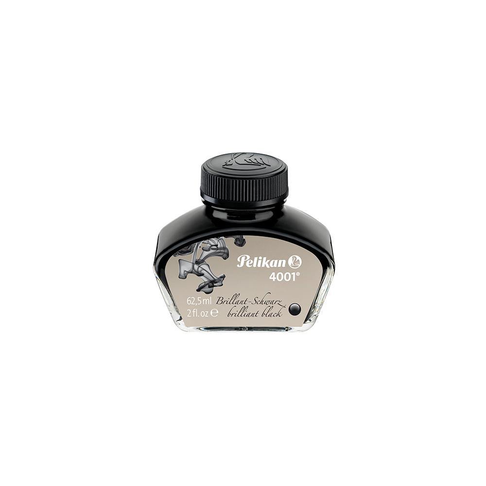 Pelikan 4001 Brilliant Black Ink Bottle 62.5ml - Laywine's