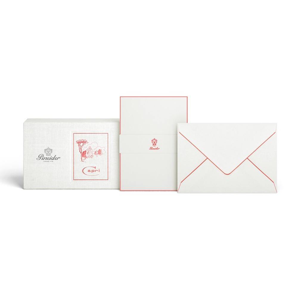 Pineider Capri Box of 12 Cards and Envelopes Form. 20 - Laywine's