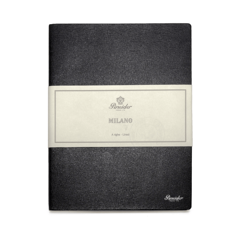 Pineider Milano Leather Laid Notebook Large - Laywine's