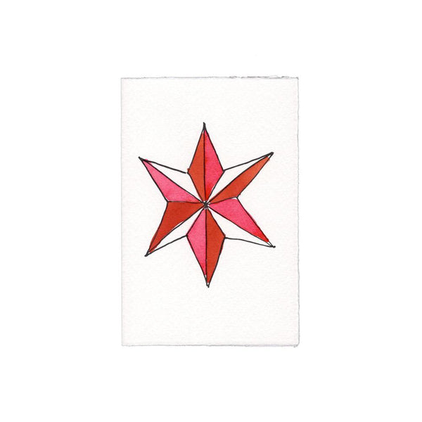 Scribble & Daub Christmas Star Card - Laywine's